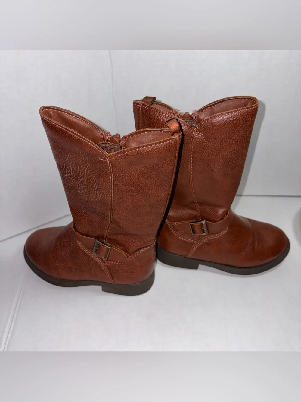 OshKosh B'gosh Lumi Toddler Girls Brown Riding Boots 8 M